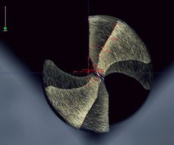 <p>Measuring program for the determination of the theoretical tip at tapered cutting tools over several measuring points.</p>