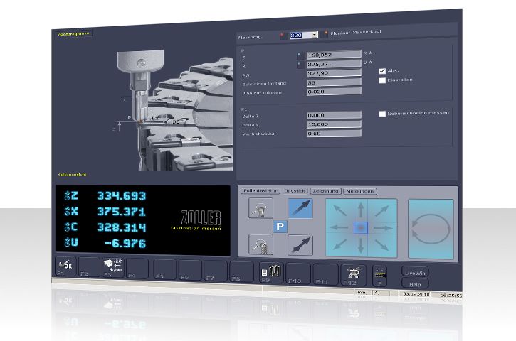millCheck ZOLLER The Presetter and Measuring Machine  for Face Milling Cutters and CAP Cutters