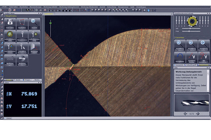 pomsoft Automatic edge detection ZOLLER 