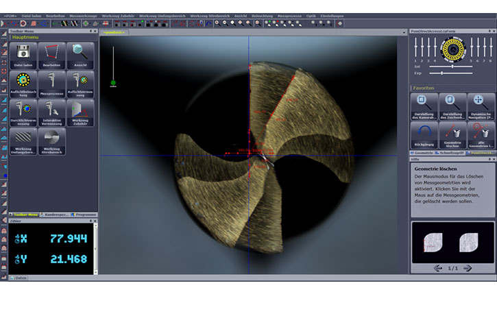 pomsoft Superimposed display ZOLLER 